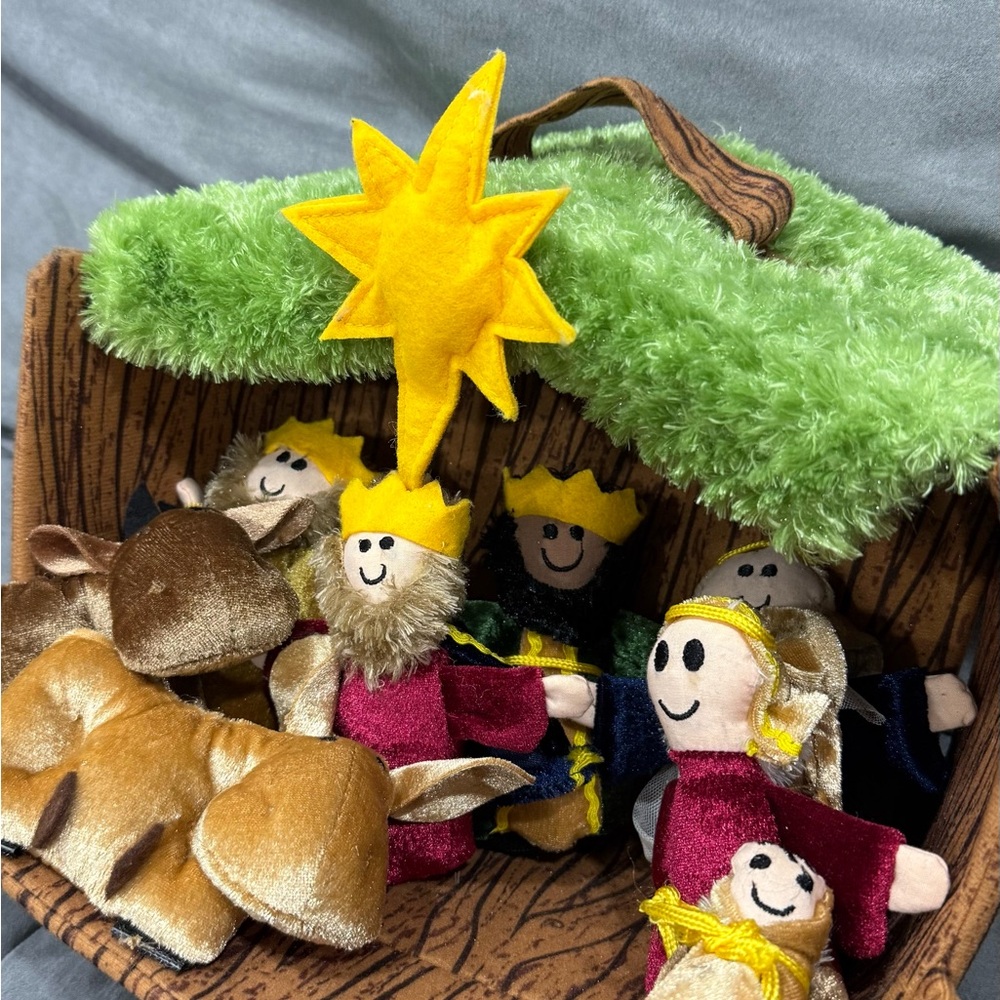 Plush Nativity Scene Set for Kids